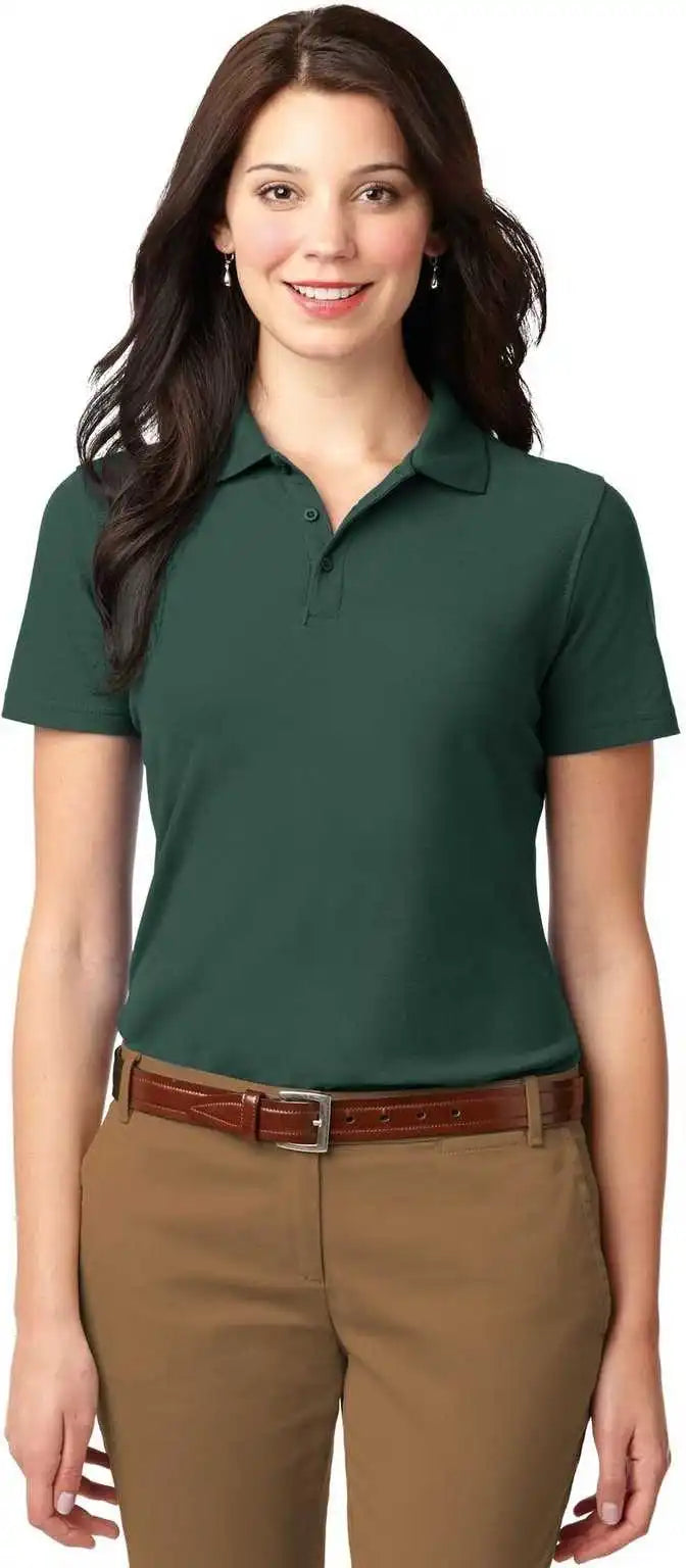 Port Authority L510 Ladies Stain Resistant Polo Dark Green