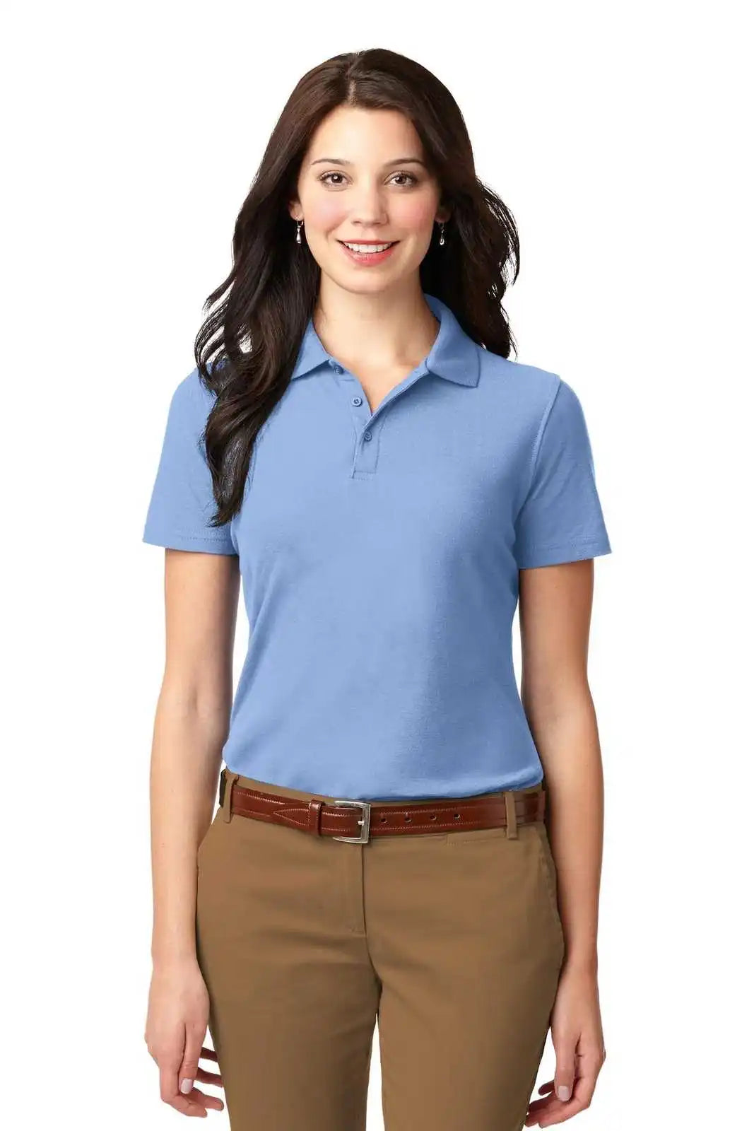 Port Authority L510 Ladies Stain-resistant Polo - Light Blue
