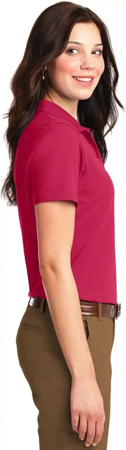 Port Authority L510 Ladies Stain Resistant Polo Red