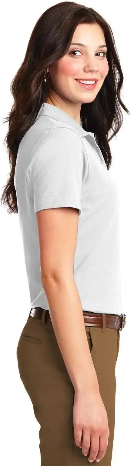 Port Authority L510 Ladies Stain Resistant Polo White