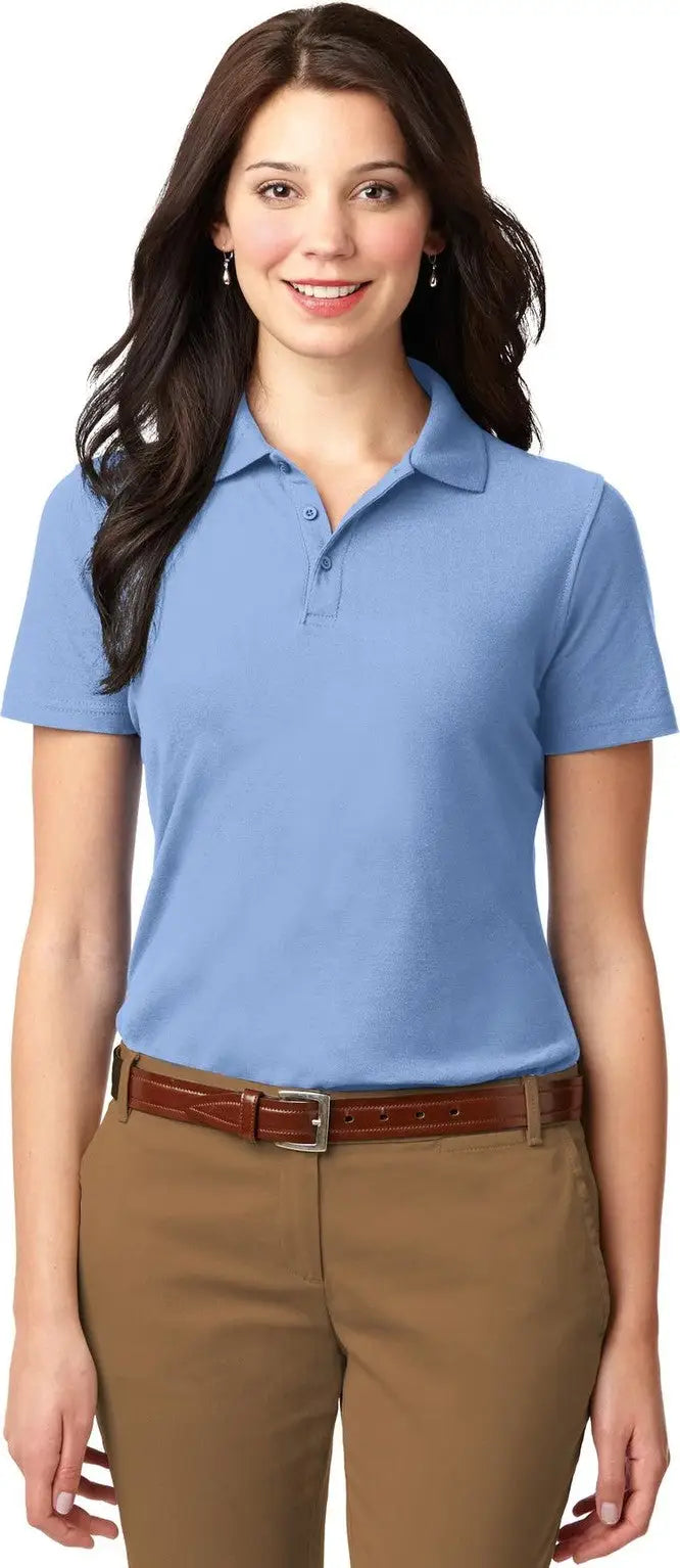 Port Authority L510 Women’s Stain-resistant Polo - Light Blue - Ladies Xs
