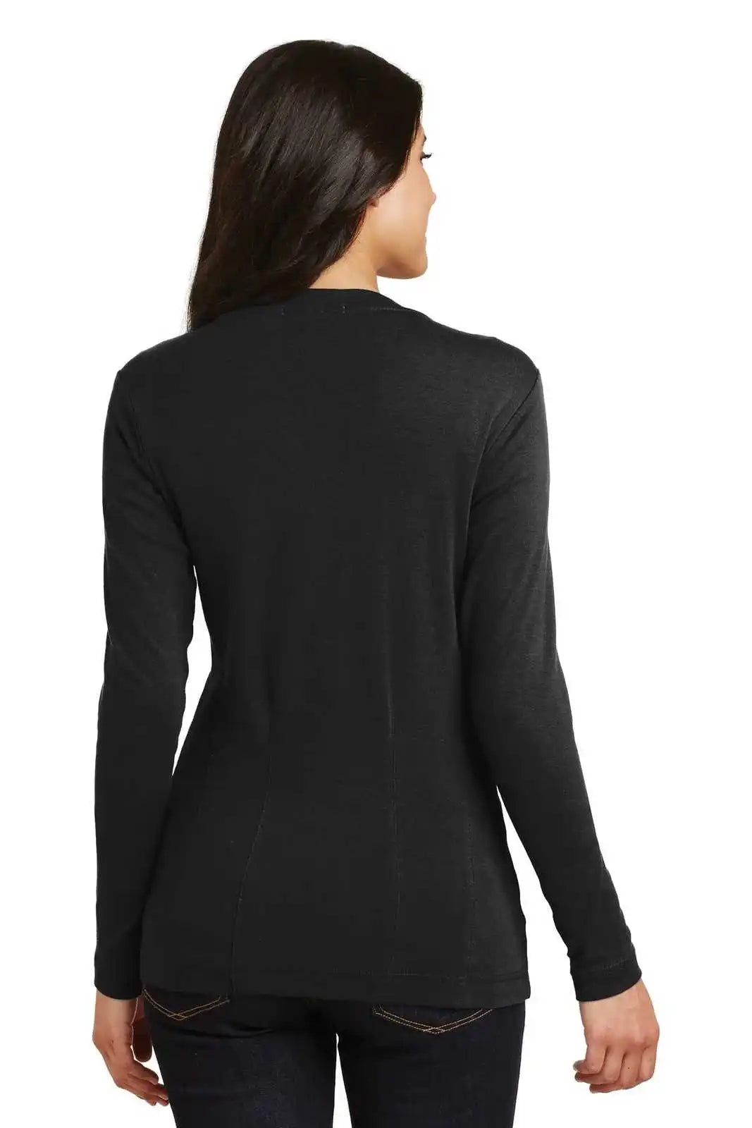 Port Authority L515 Ladies Modern Stretch Cotton Cardigan - Black
