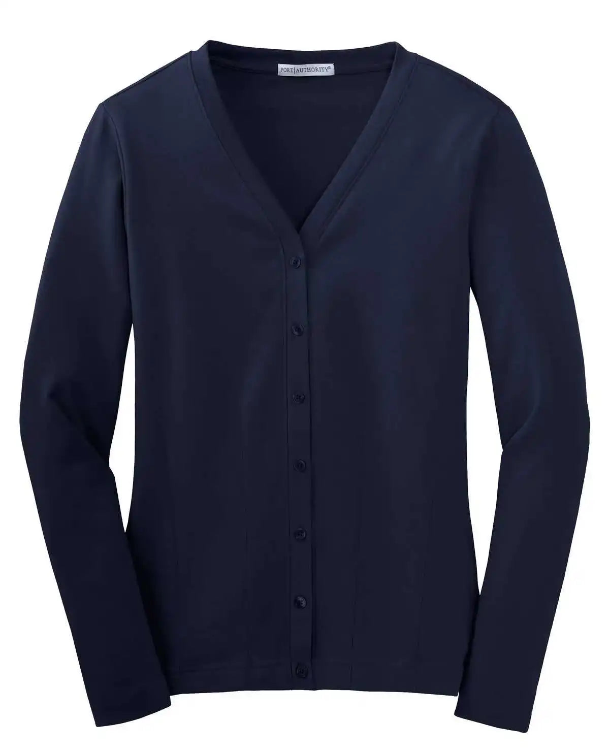 Port Authority L515 Ladies Modern Stretch Cotton Cardigan - True Navy