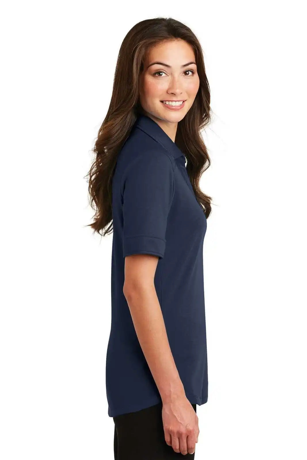 Port Authority L5200 Ladies Silk Touch Interlock Performance Polo - Navy