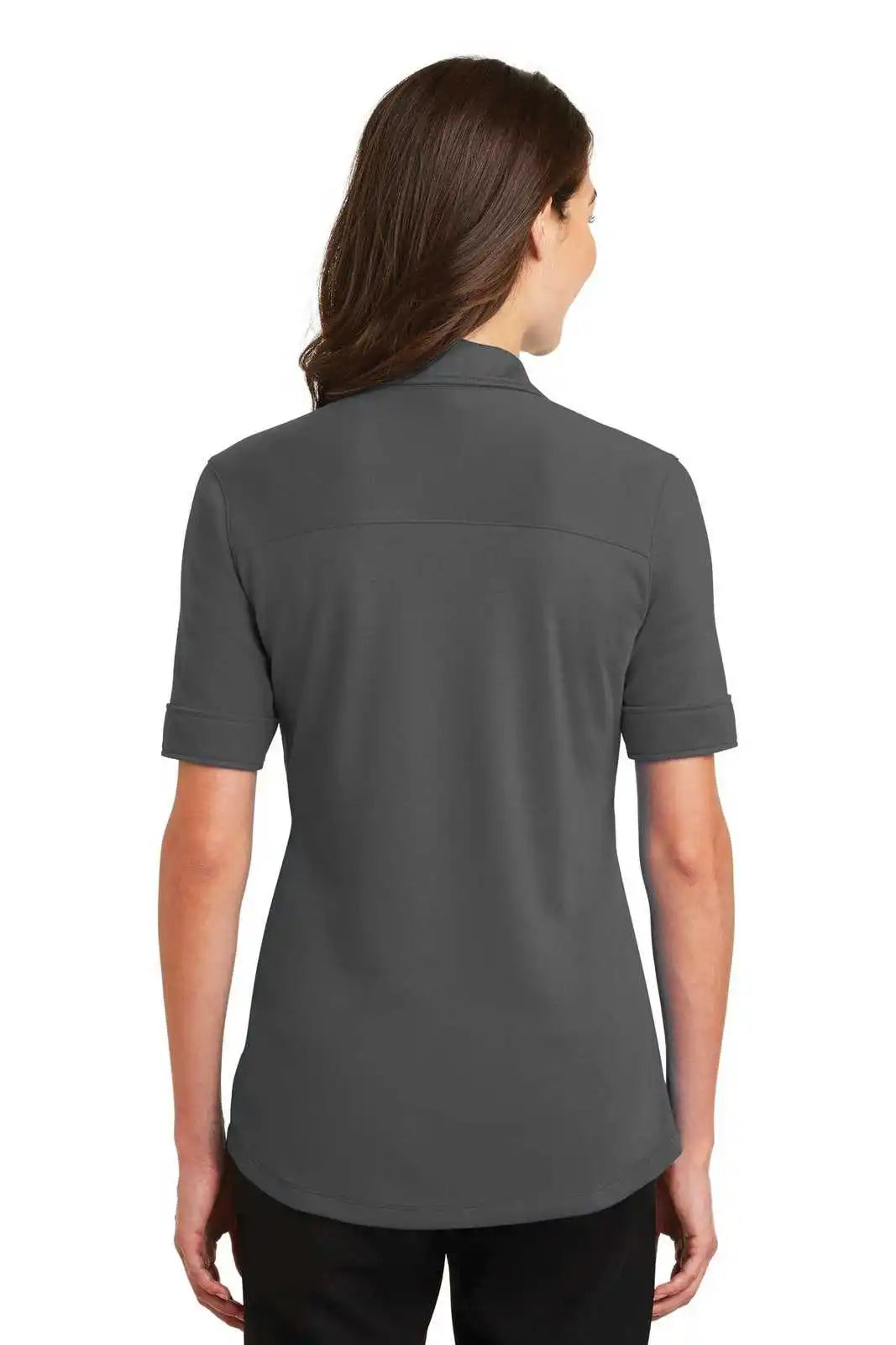 Port Authority L5200 Ladies Silk Touch Interlock Performance Polo - Sterling Gray