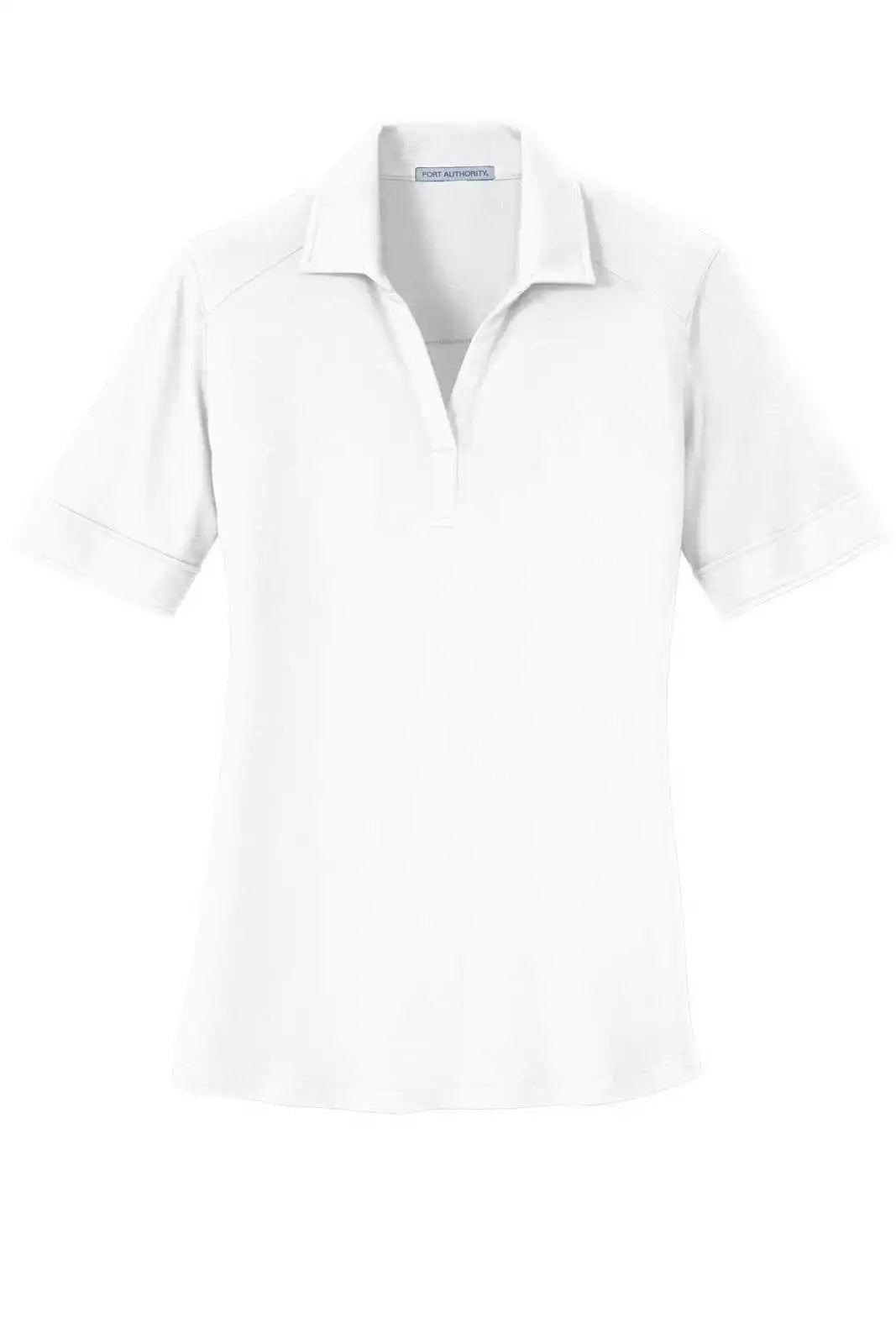 Port Authority L5200 Ladies Silk Touch Interlock Performance Polo - White