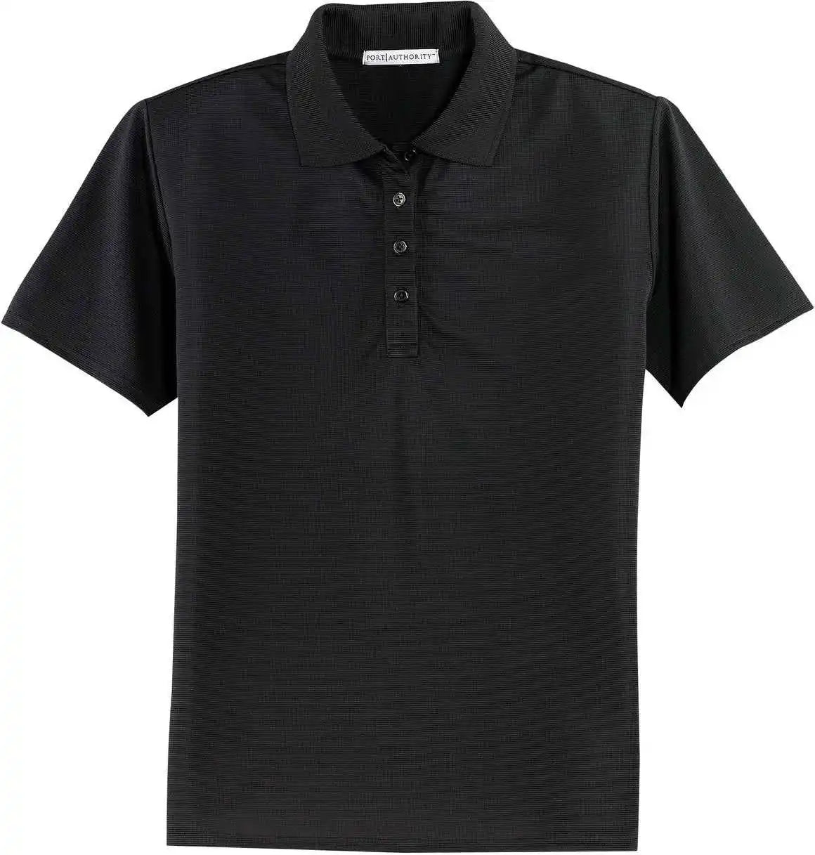 Port Authority L525 Ladies Dry Zone Ottoman Polo Black