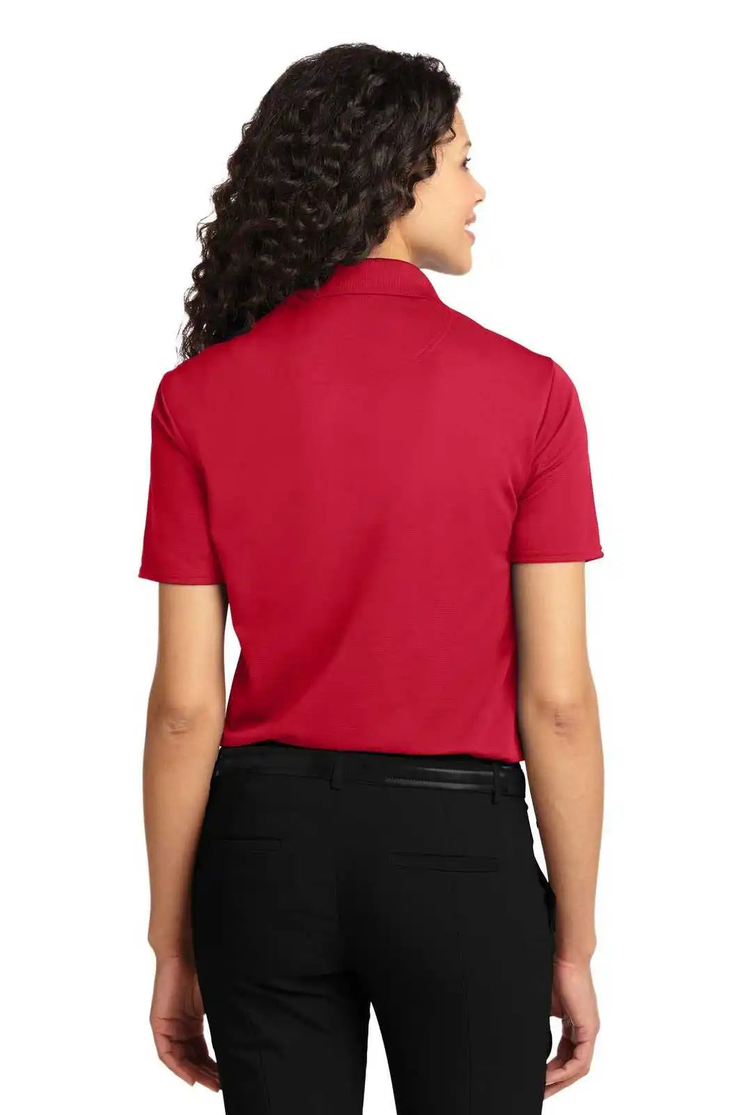 Port Authority L525 Ladies Dry Zone Ottoman Polo - Engine Red