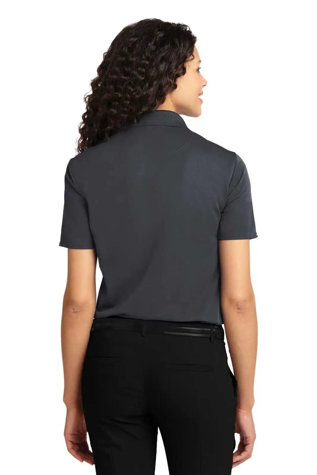 Port Authority L525 Ladies Dry Zone Ottoman Polo - Iron Gray