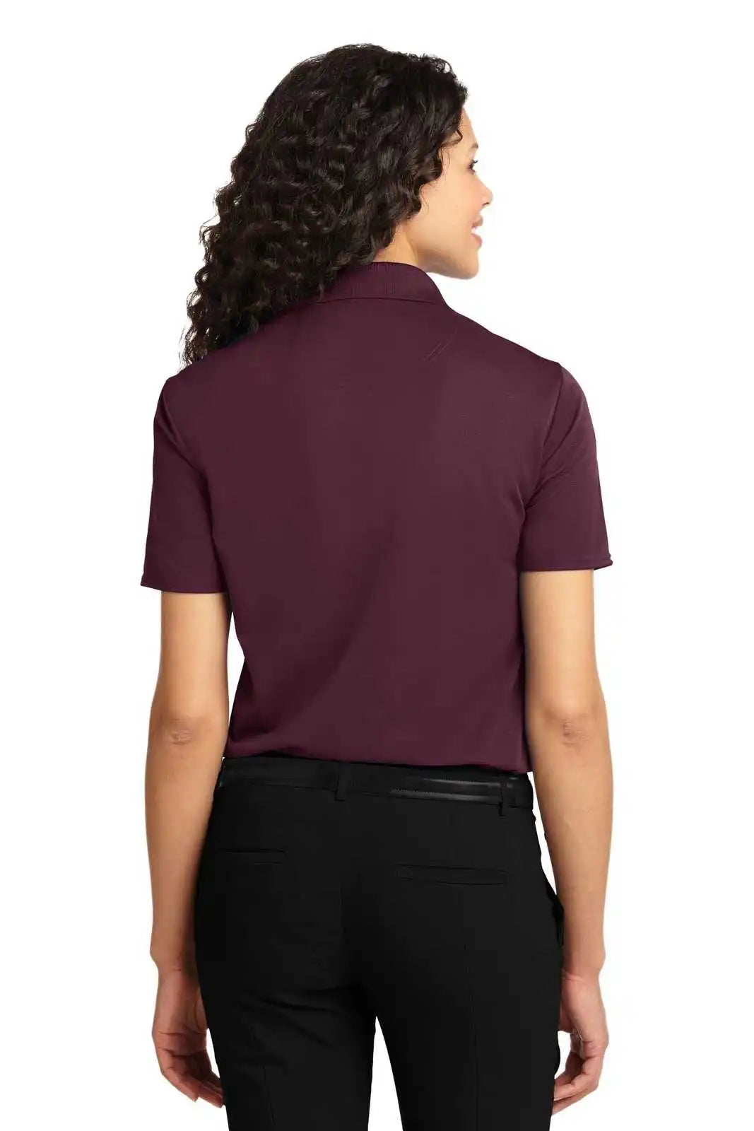 Port Authority L525 Ladies Dry Zone Ottoman Polo - Maroon