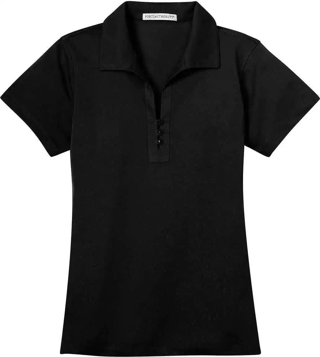 Port Authority L527 Ladies Tech Pique Polo Black