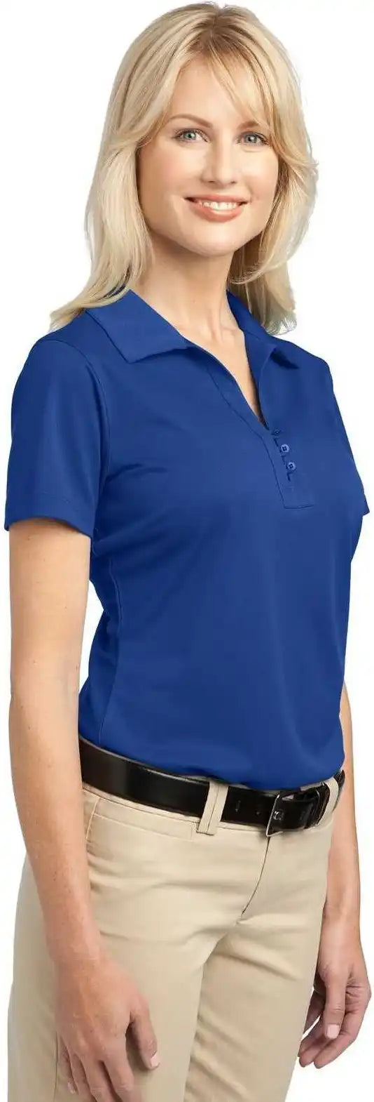 Port Authority L527 Ladies Tech Pique Polo Bright Royal