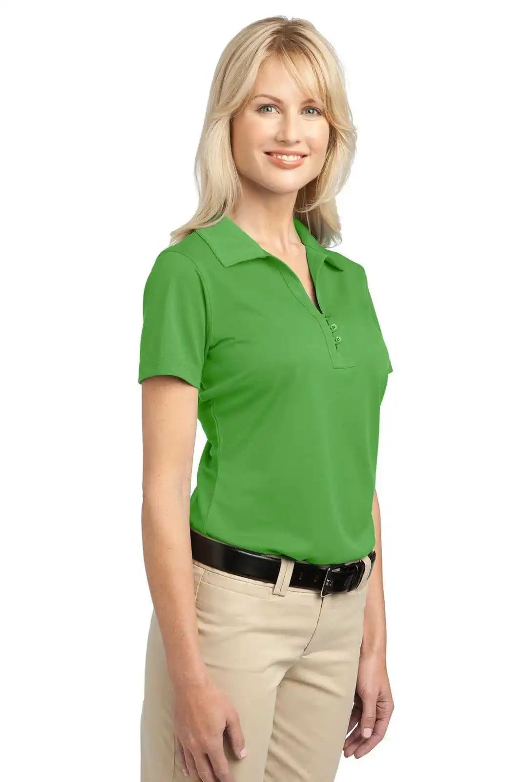 Port Authority L527 Ladies Tech Pique Polo - Cactus Green