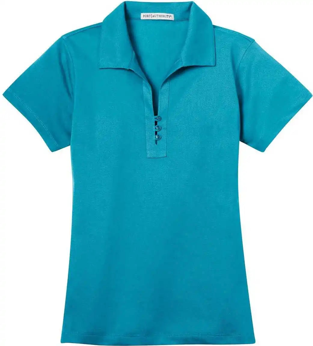 Port Authority L527 Ladies Tech Pique Polo - Deep Teal Blue