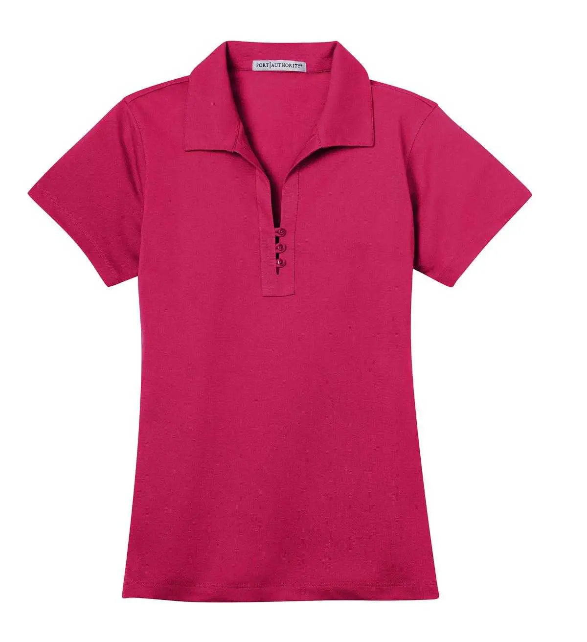 Port Authority L527 Ladies Tech Pique Polo - Raspberry Pink
