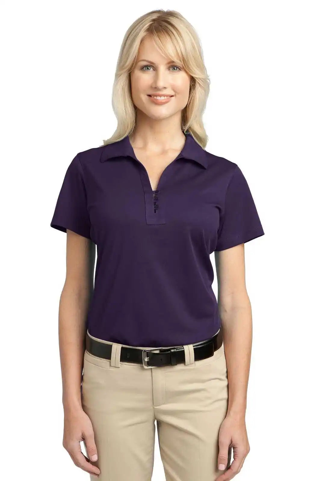 Port Authority L527 Ladies Tech Pique Polo - Regal Purple