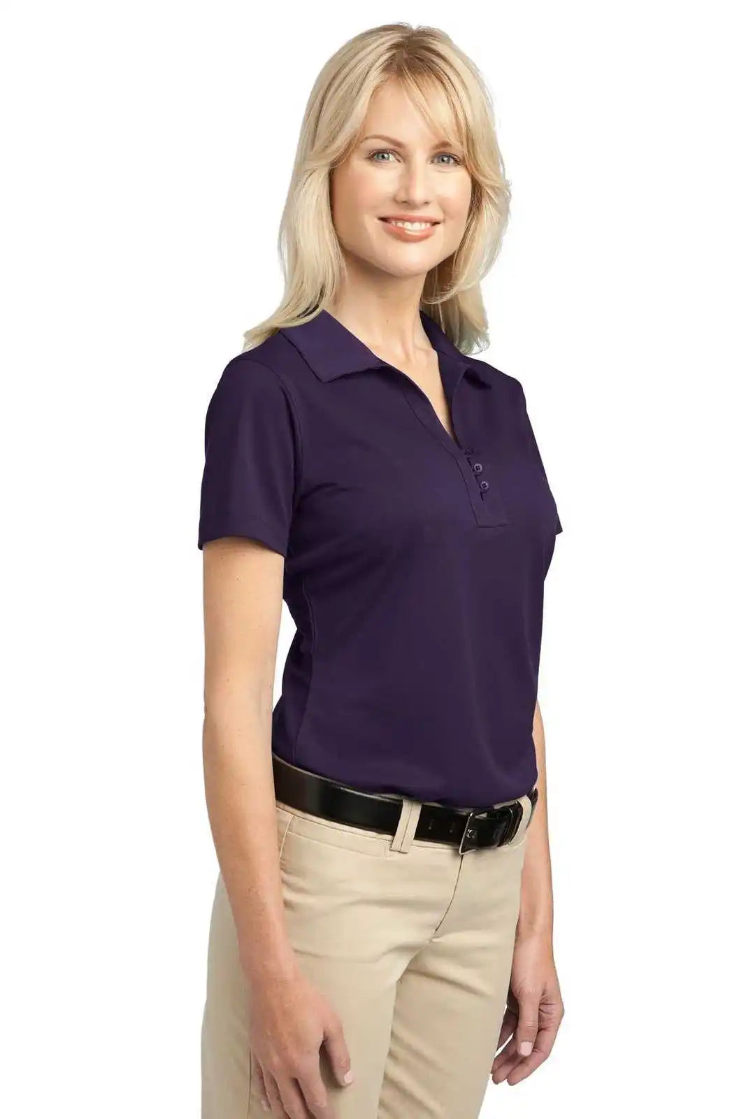 Port Authority L527 Ladies Tech Pique Polo - Regal Purple