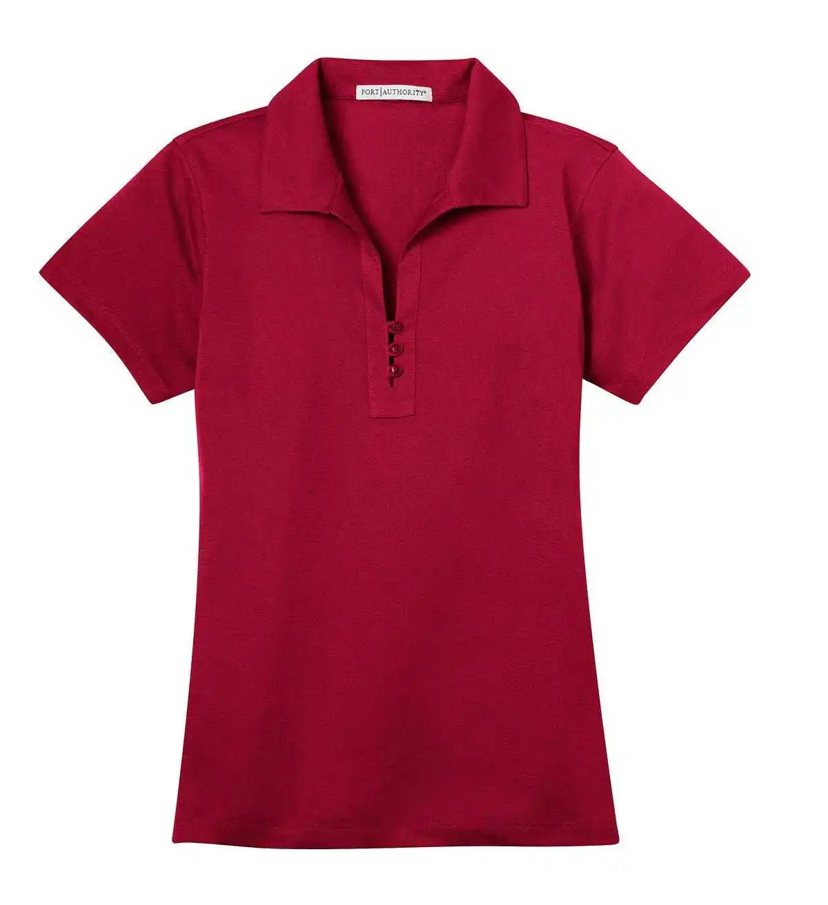 Port Authority L527 Ladies Tech Pique Polo - Rich Red