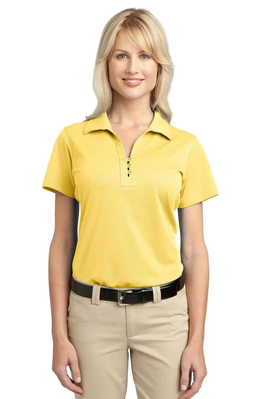 Port Authority L527 Ladies Tech Pique Polo - Splendid Yellow
