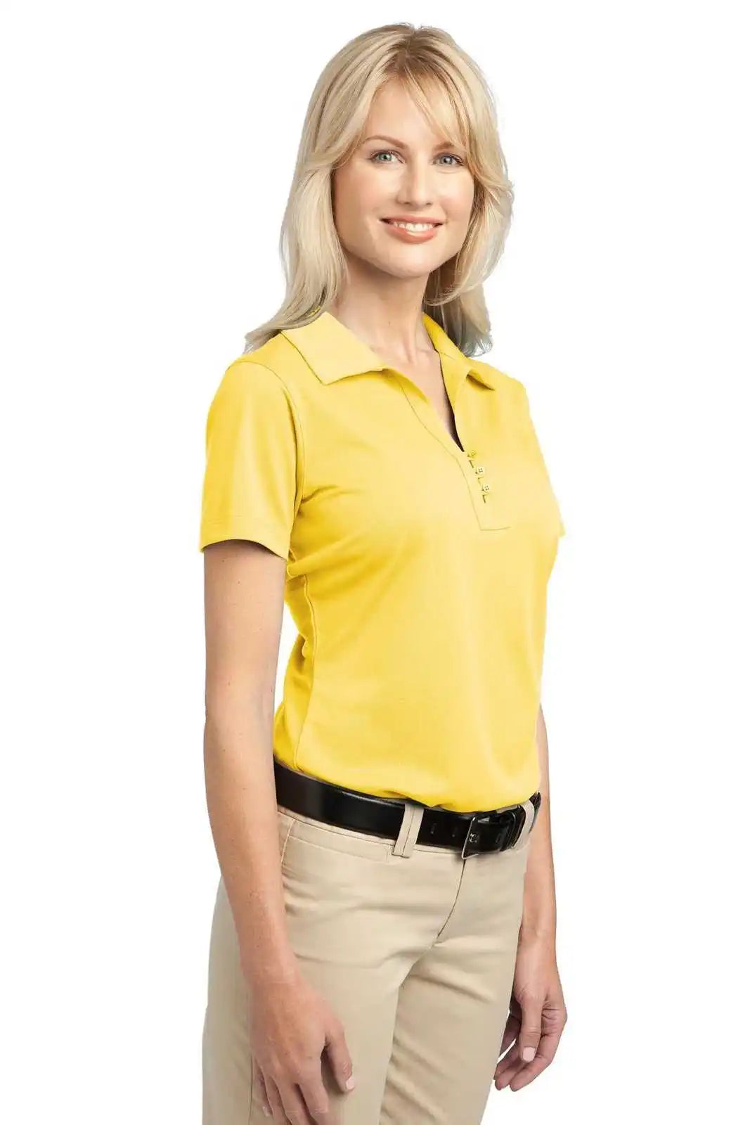 Port Authority L527 Ladies Tech Pique Polo - Splendid Yellow