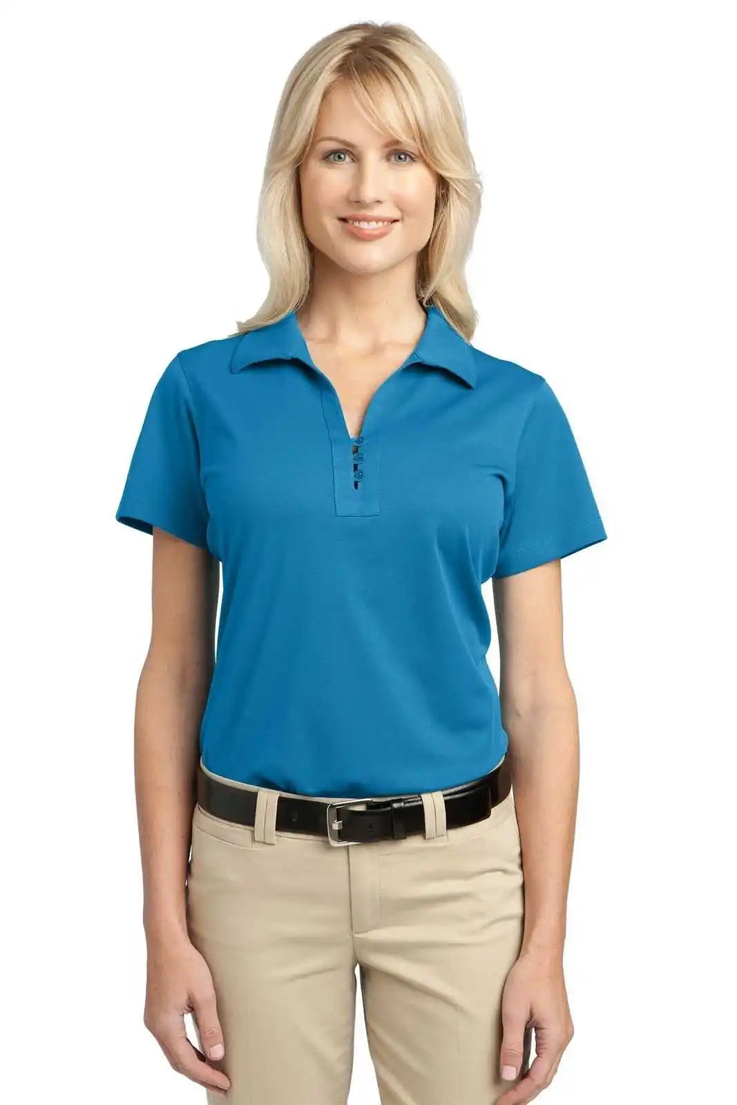 Port Authority L527 Ladies Tech Pique Polo - Vivid Blue