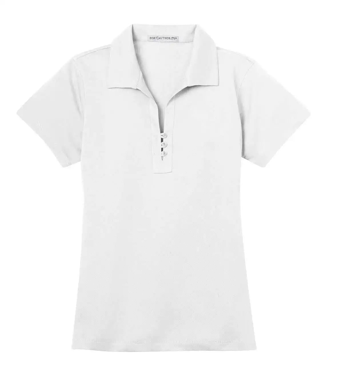 Port Authority L527 Ladies Tech Pique Polo - White
