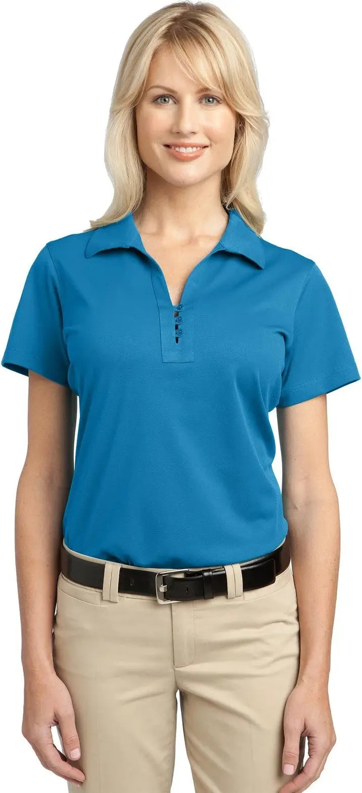 Port Authority L527 Women’s Tech Pique Polo - Vivid Blue