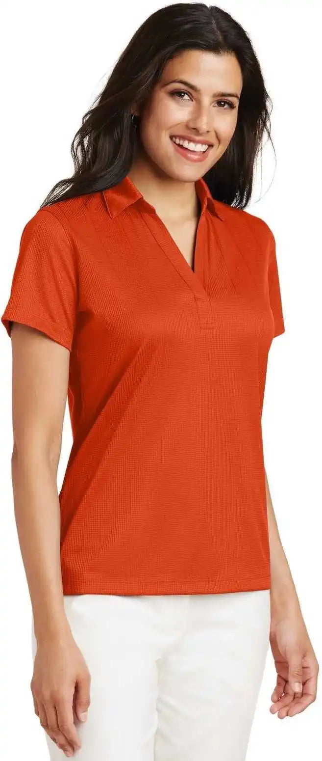Port Authority L528 Ladies Performance Fine Jacquard Polo Autumn Orange