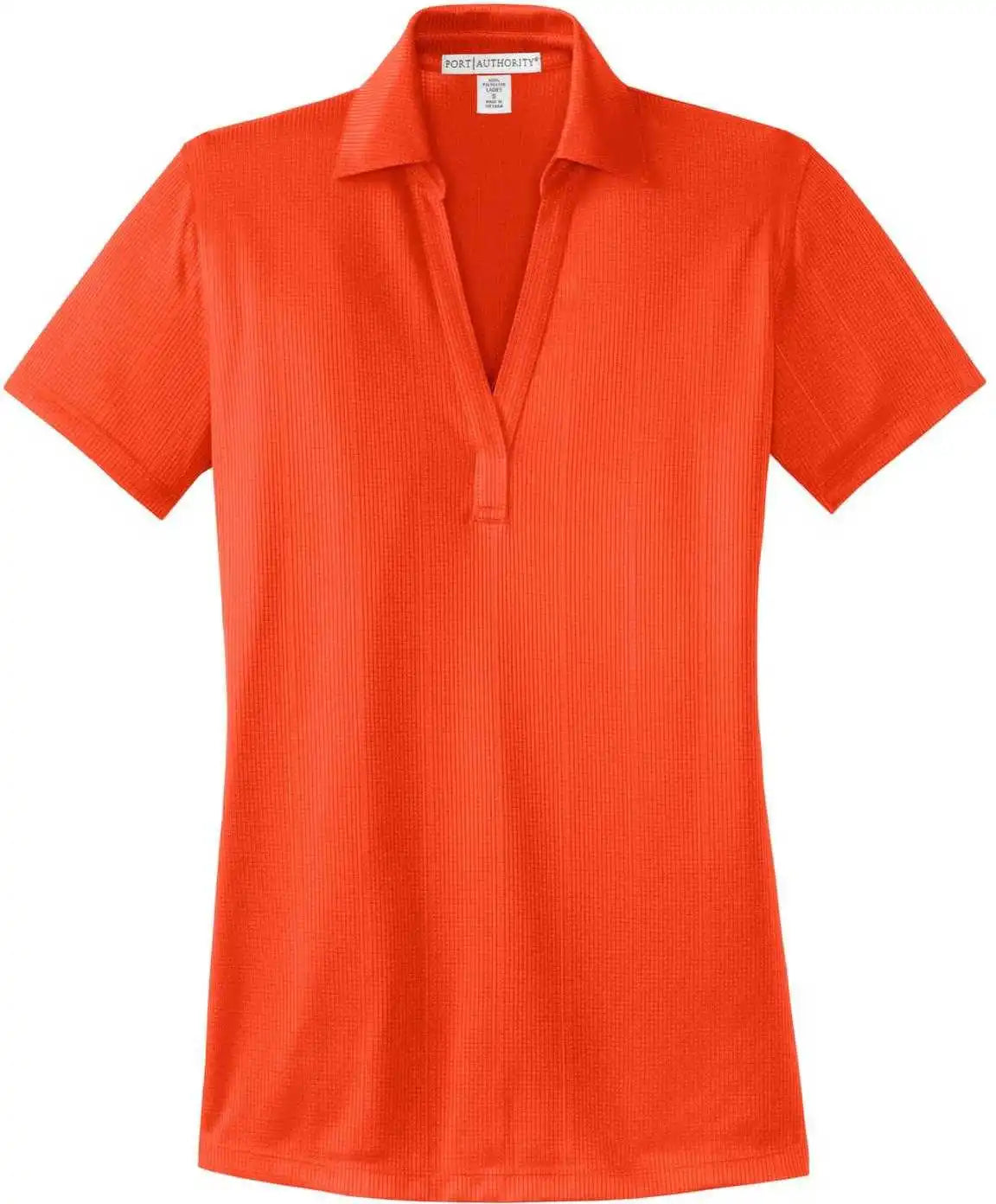 Port Authority L528 Ladies Performance Fine Jacquard Polo Autumn Orange