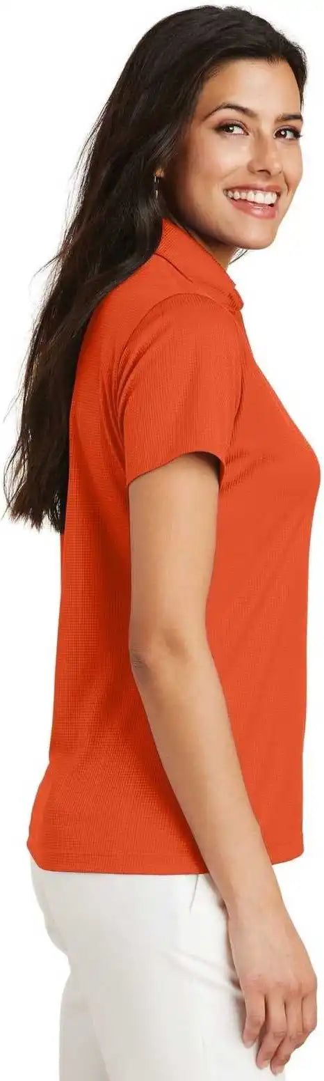 Port Authority L528 Ladies Performance Fine Jacquard Polo Autumn Orange