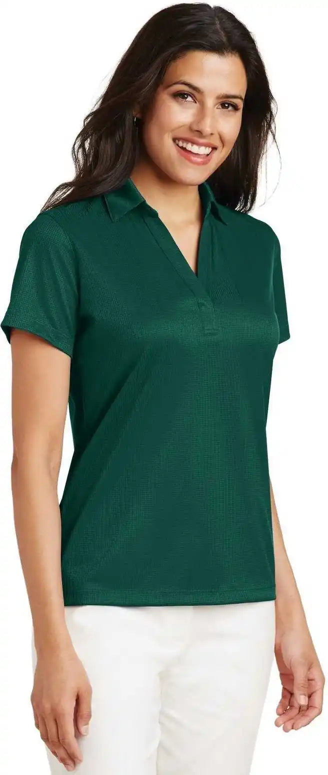 Port Authority L528 Ladies Performance Fine Jacquard Polo - Green Glen