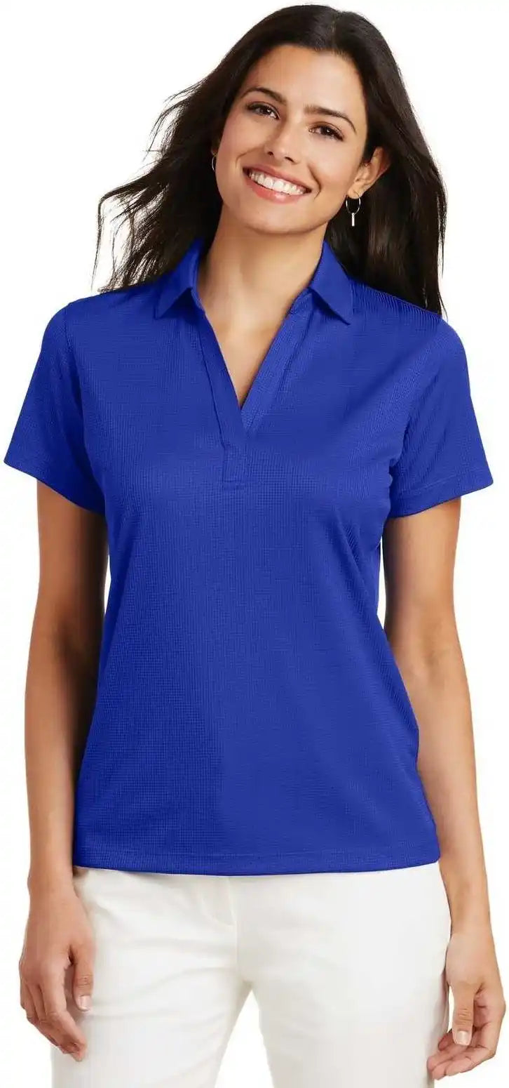 Port Authority L528 Ladies Performance Fine Jacquard Polo Hyper Blue