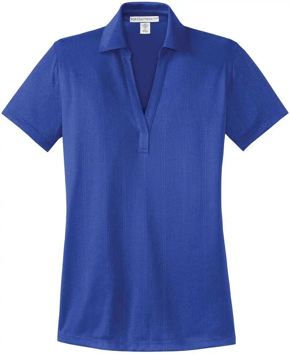Port Authority L528 Ladies Performance Fine Jacquard Polo Hyper Blue