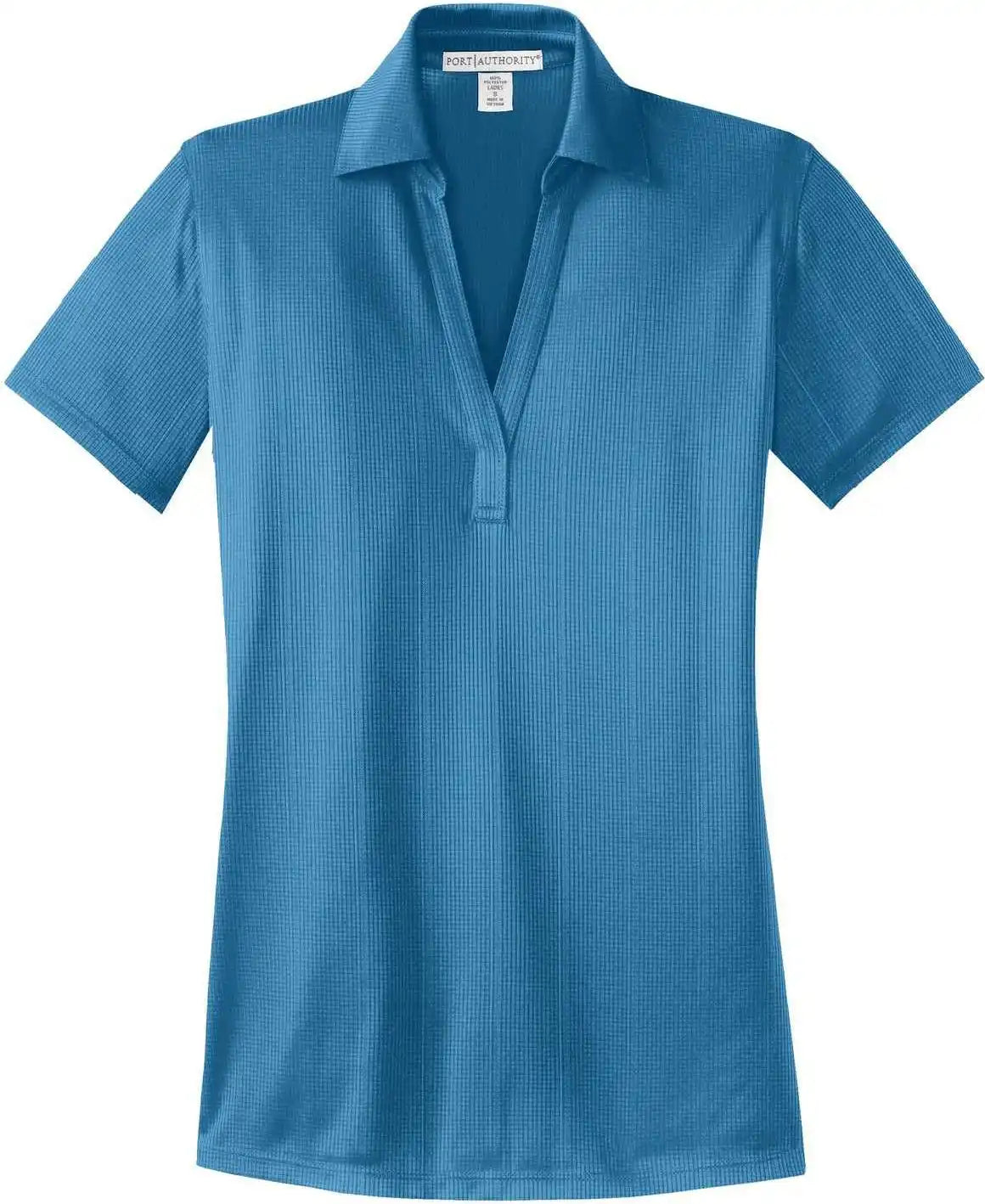Port Authority L528 Ladies Performance Fine Jacquard Polo Ocean Blue