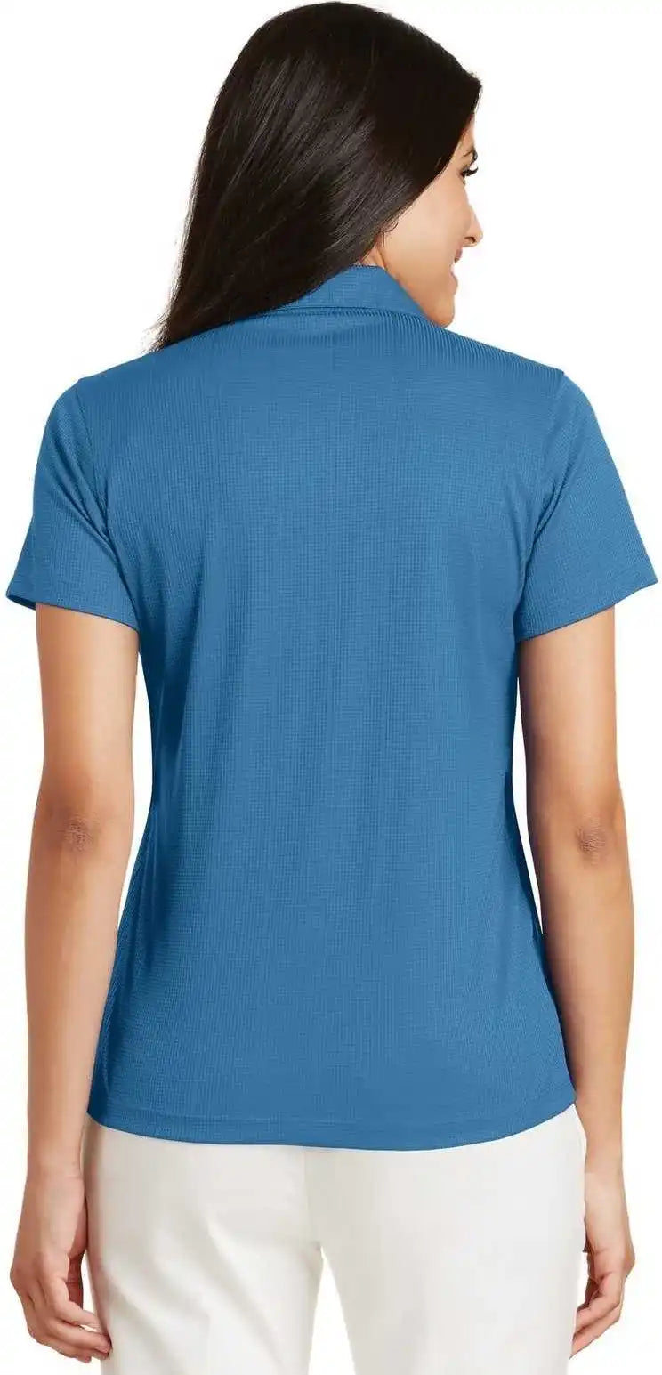 Port Authority L528 Ladies Performance Fine Jacquard Polo Ocean Blue