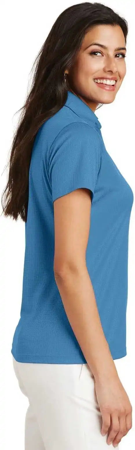Port Authority L528 Ladies Performance Fine Jacquard Polo Ocean Blue