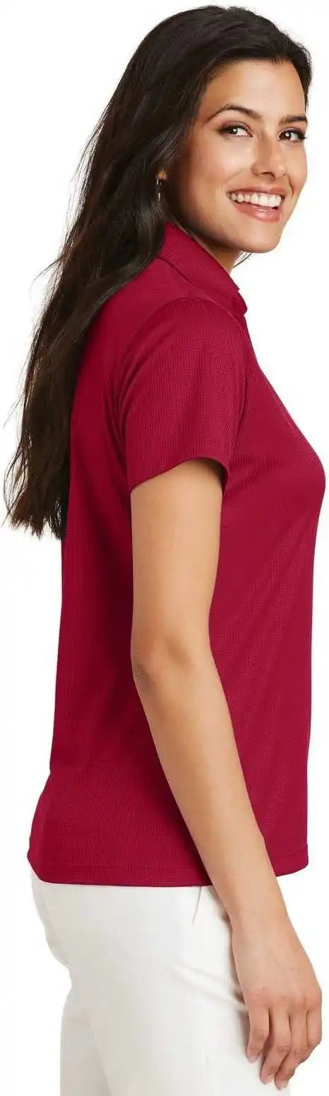 Port Authority L528 Ladies Performance Fine Jacquard Polo Rich Red