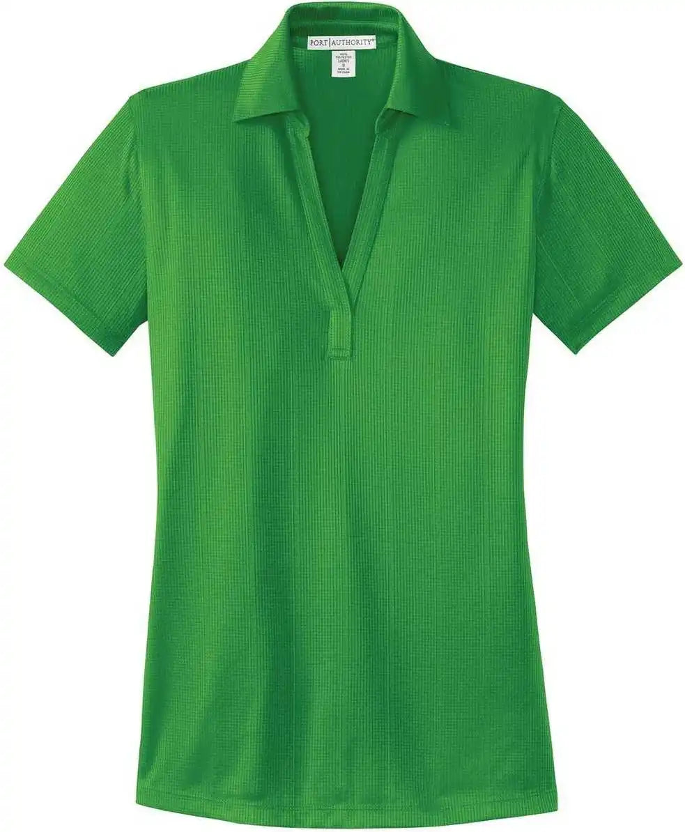 Port Authority L528 Ladies Performance Fine Jacquard Polo Vine Green