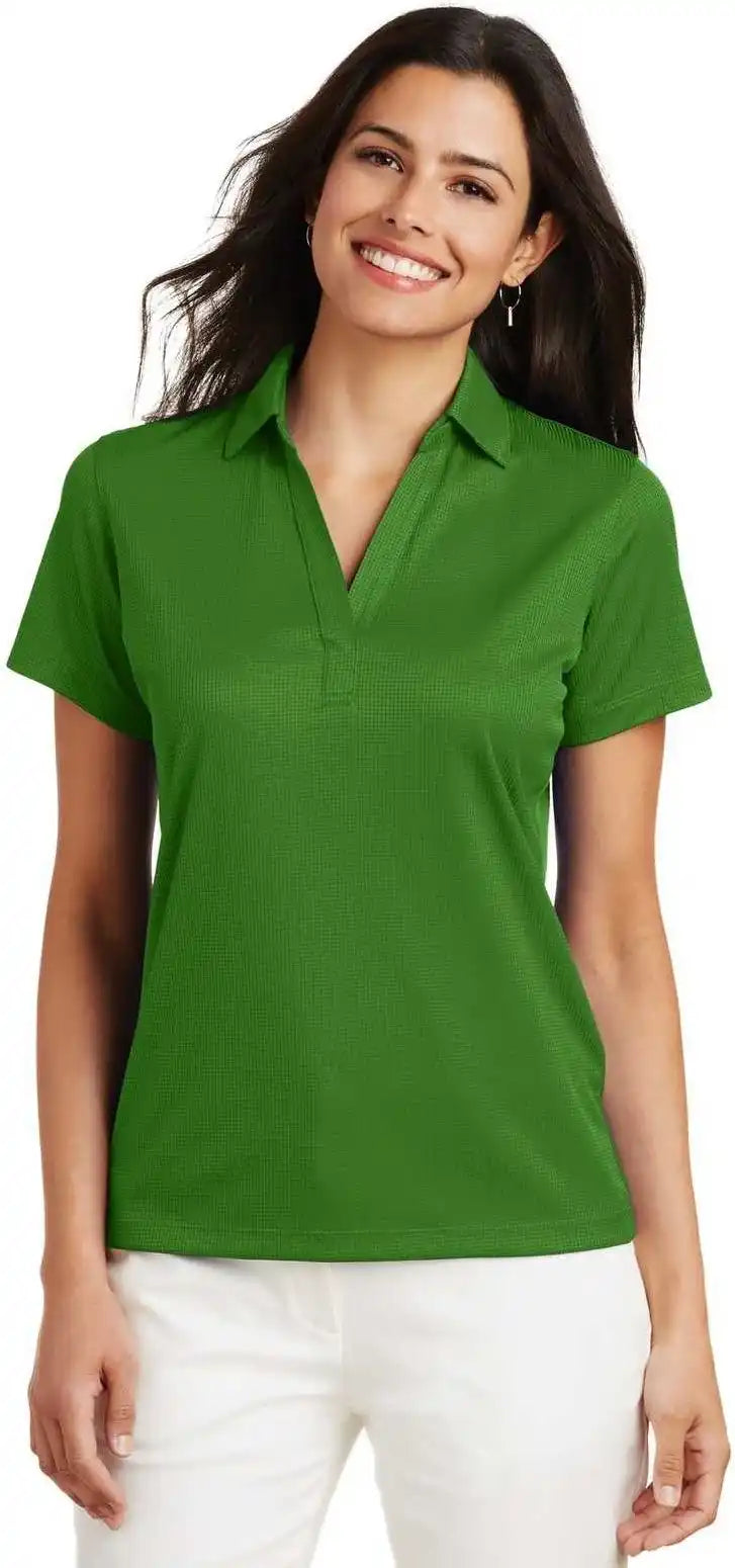 Port Authority L528 Ladies Performance Fine Jacquard Polo Vine Green