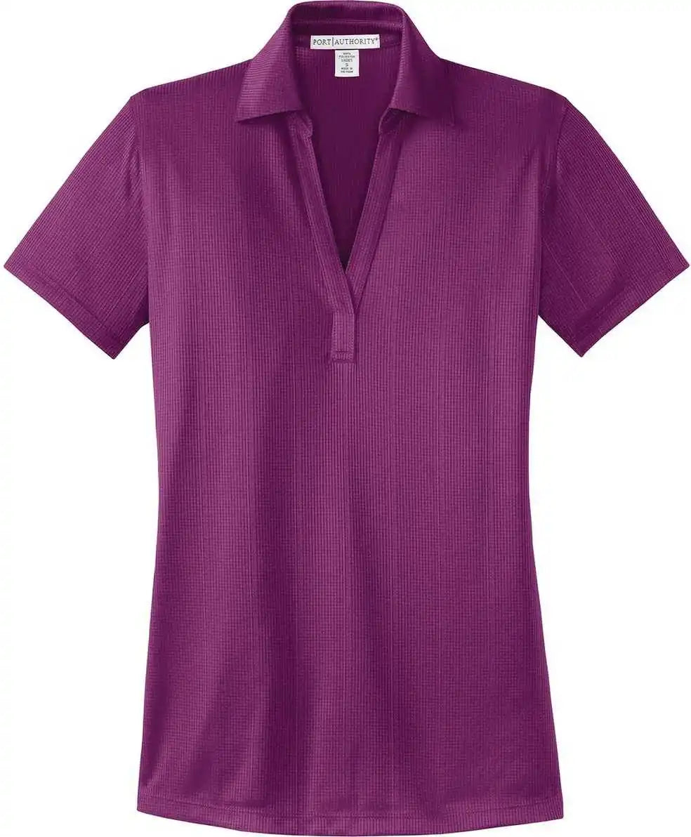 Port Authority L528 Ladies Performance Fine Jacquard Polo Violet Purple