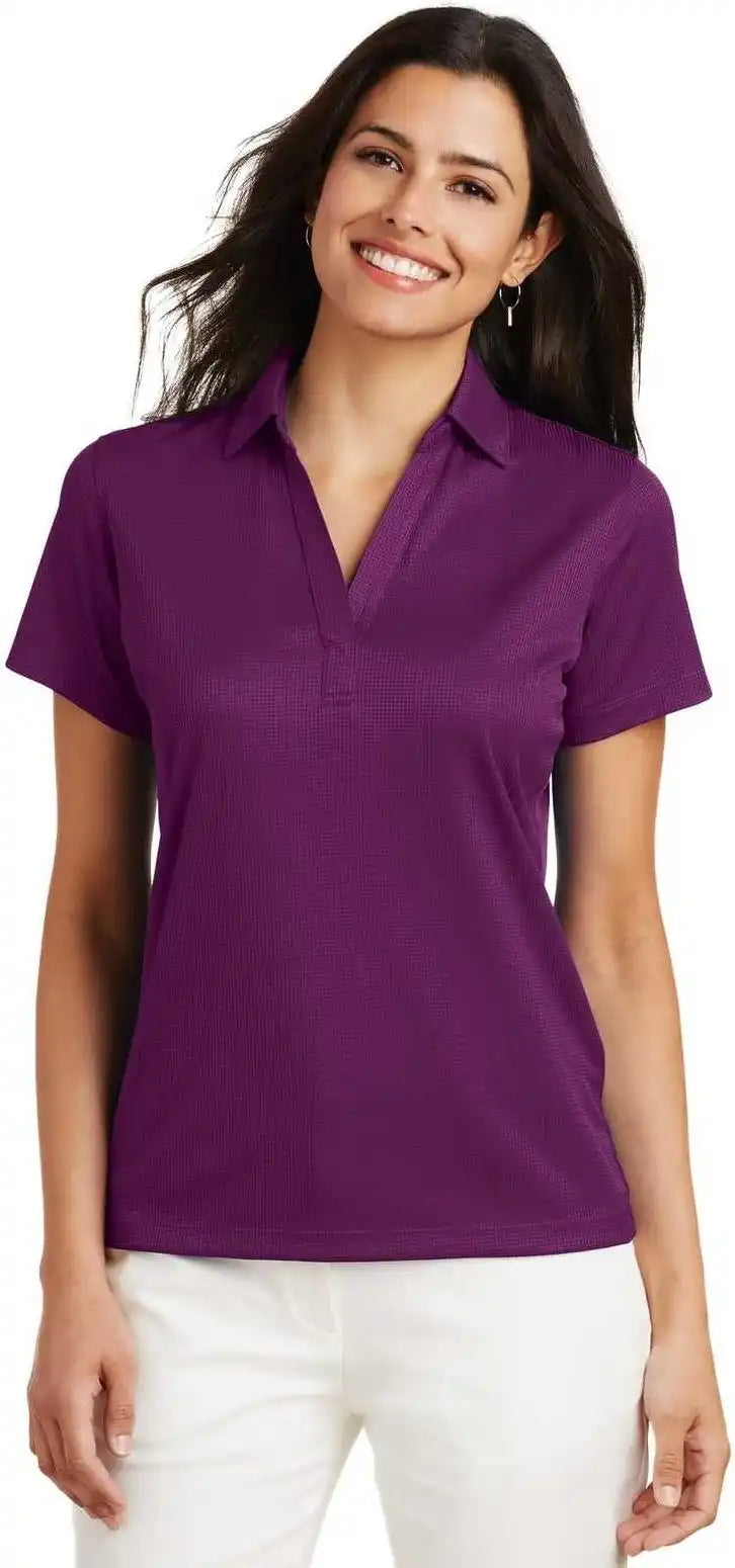Port Authority L528 Ladies Performance Fine Jacquard Polo Violet Purple