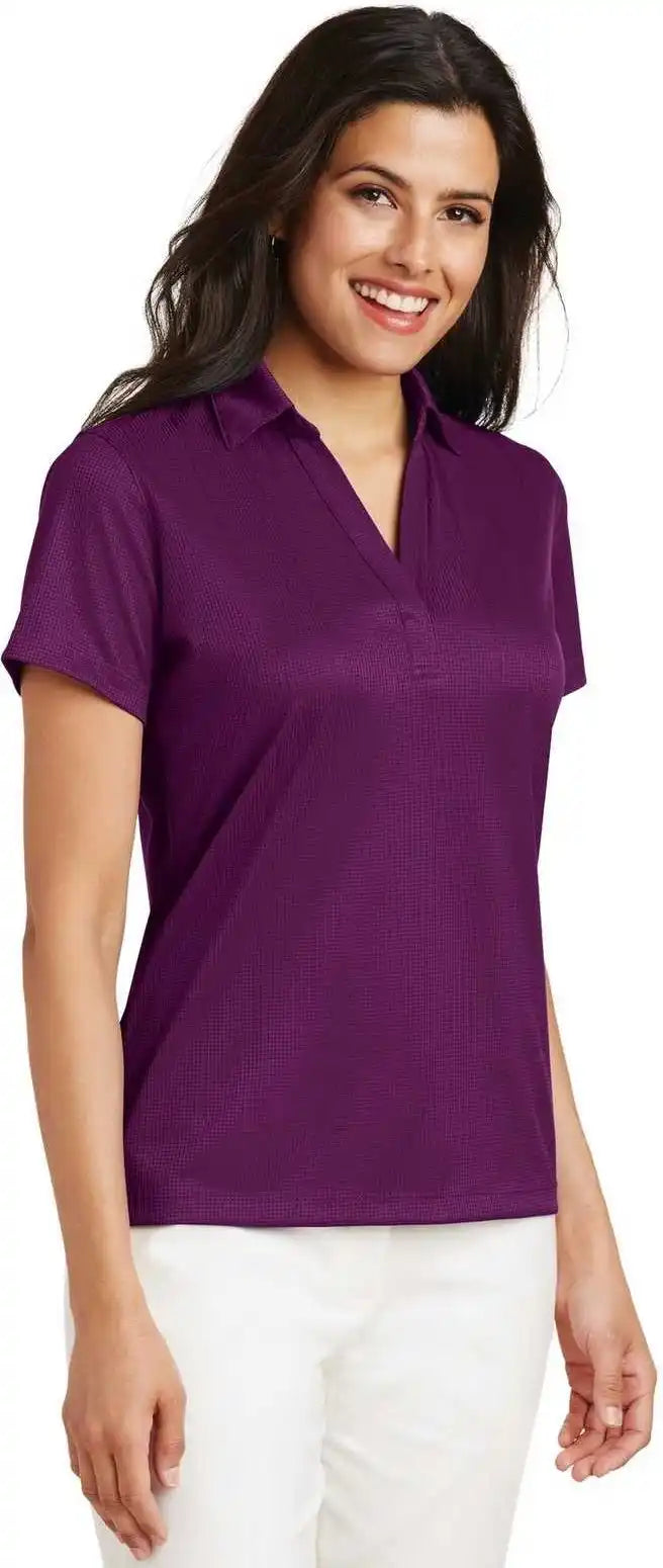Port Authority L528 Ladies Performance Fine Jacquard Polo Violet Purple