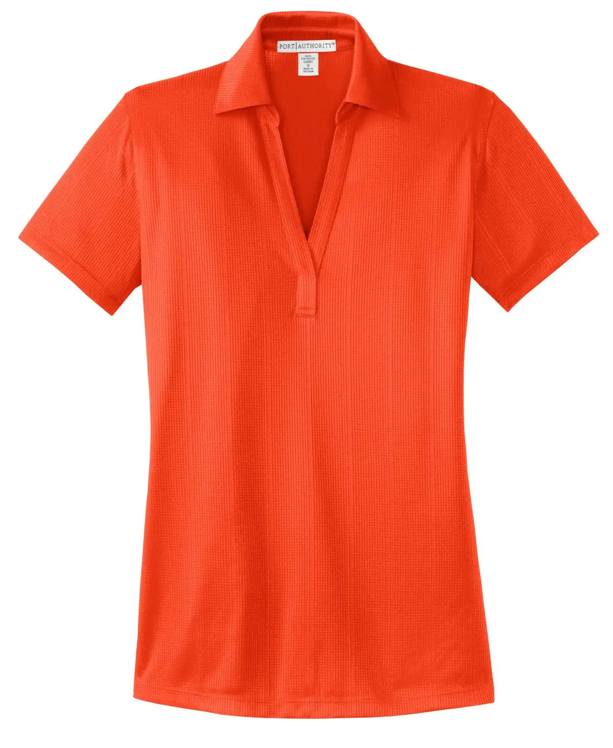 Port Authority L528 Women’s Performance Fine Jacquard Polo - Autumn Orange