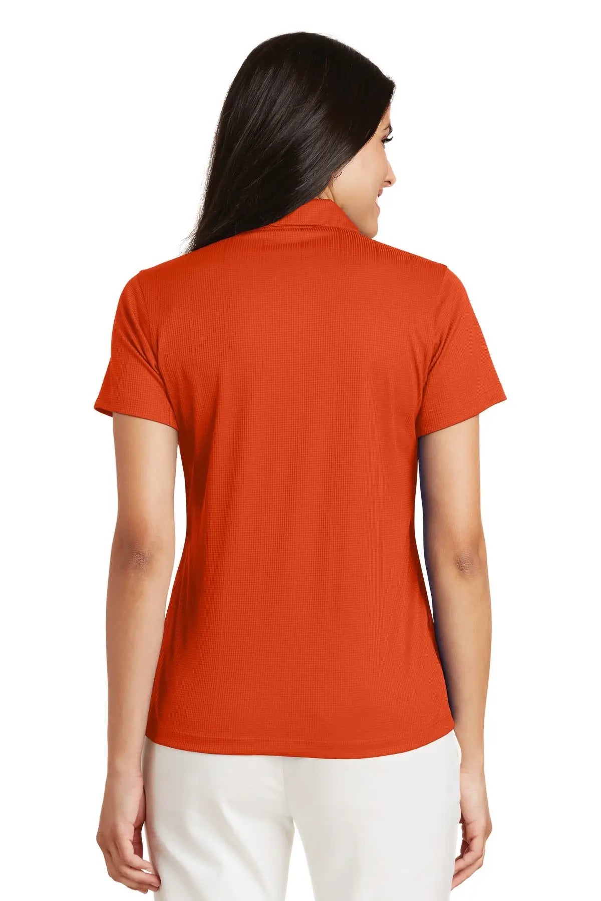Port Authority L528 Women’s Performance Fine Jacquard Polo - Autumn Orange
