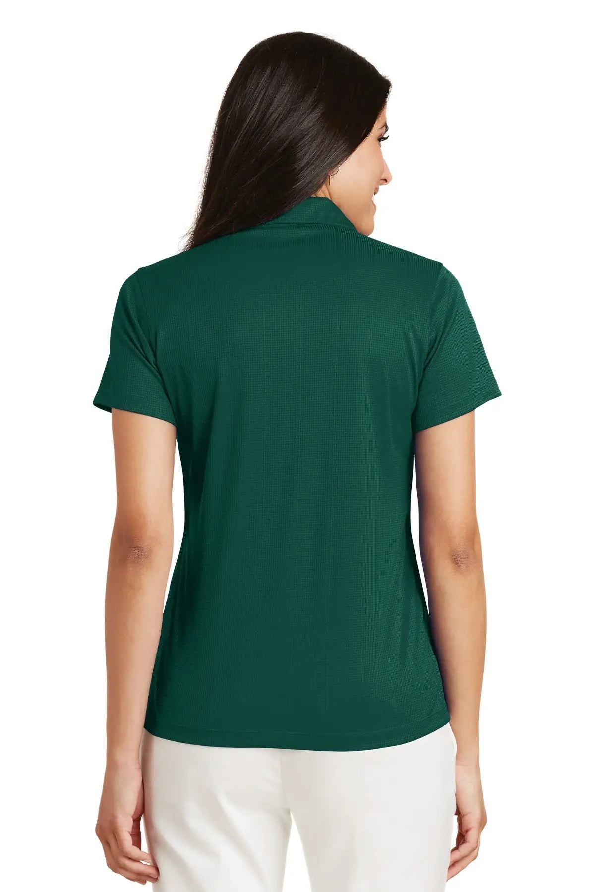Port Authority L528 Women’s Performance Fine Jacquard Polo - Green Glen