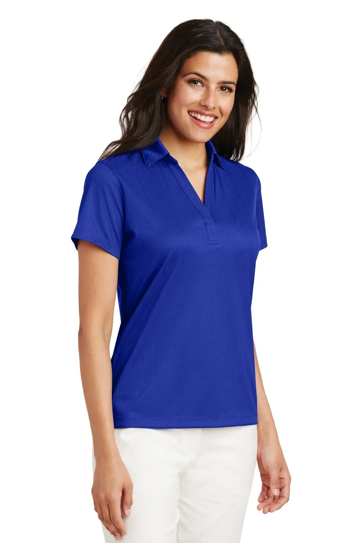 Port Authority L528 Women’s Performance Fine Jacquard Polo - Hyper Blue