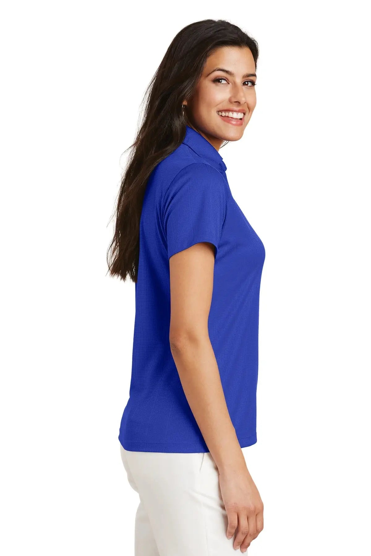 Port Authority L528 Women’s Performance Fine Jacquard Polo - Hyper Blue