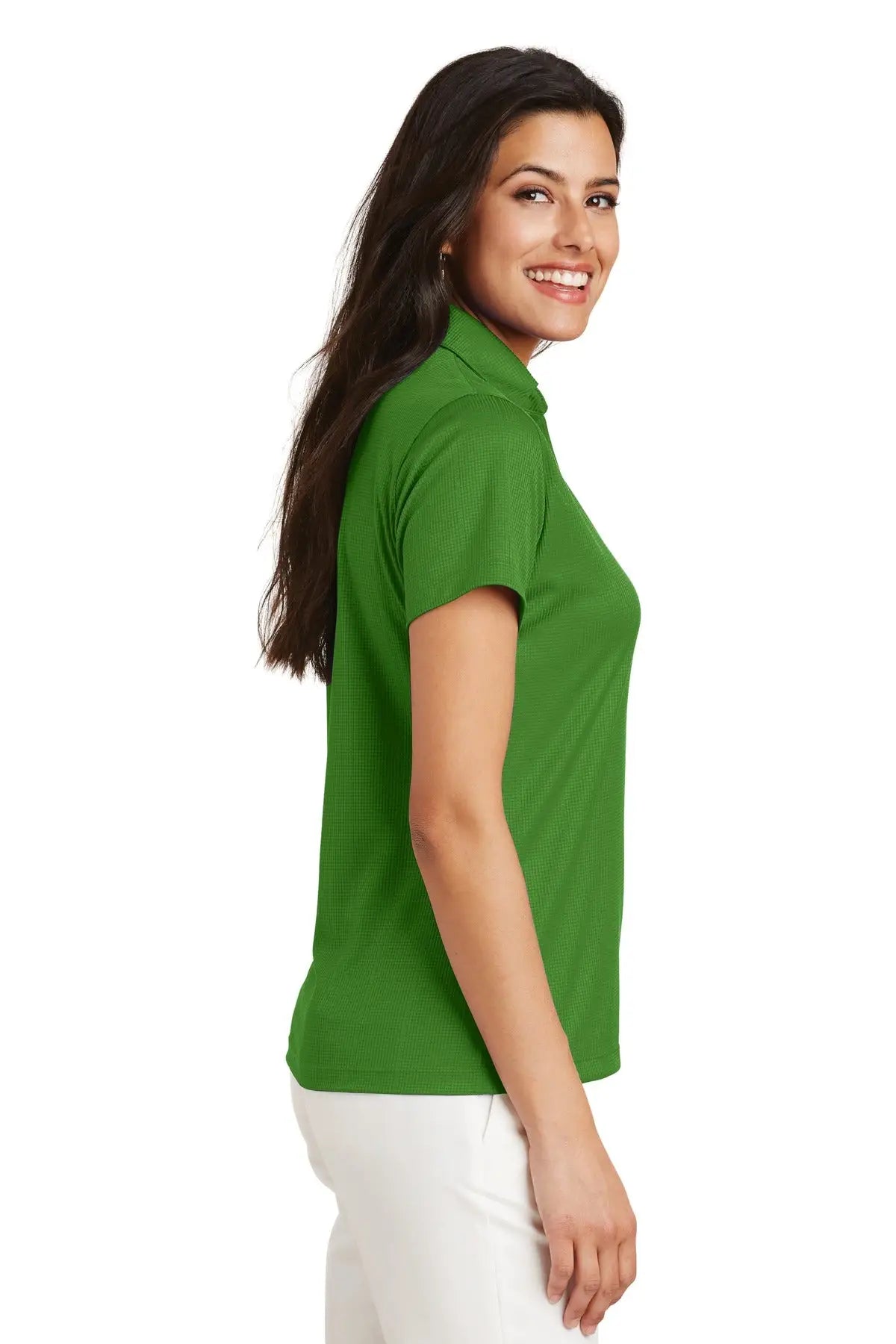 Port Authority L528 Women’s Performance Fine Jacquard Polo - Vine Green