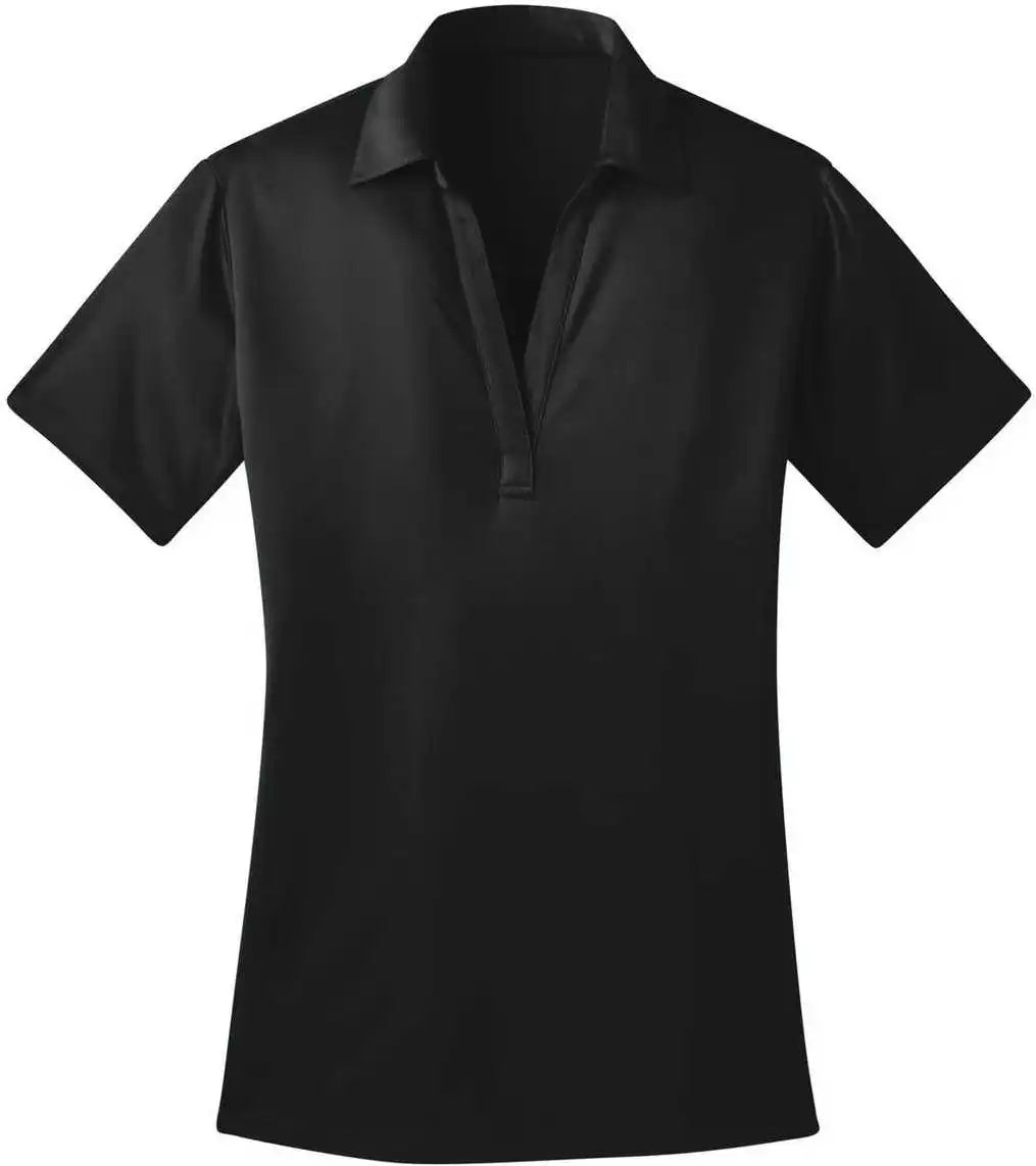 Port Authority L540 Ladies Silk Touch Performance Polo Black