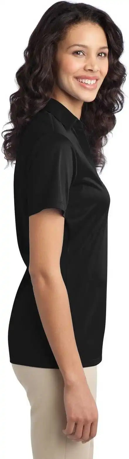 Port Authority L540 Ladies Silk Touch Performance Polo Black